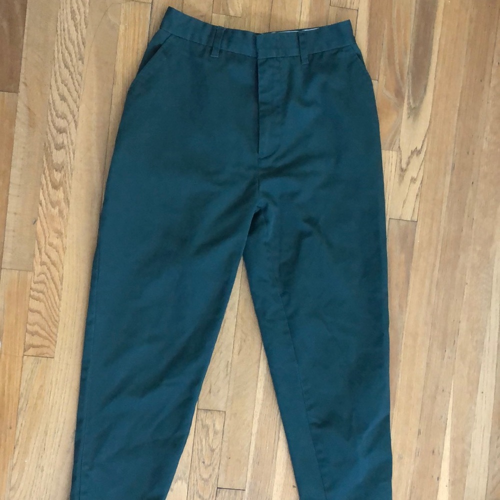 green skater pants